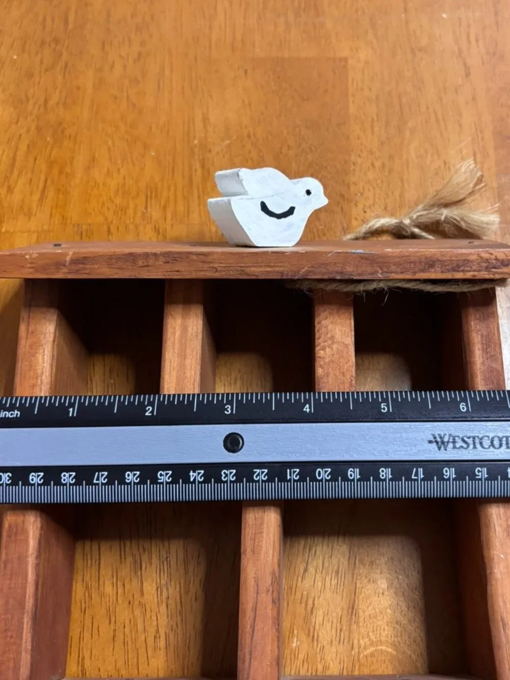 VTG Handcrafted Wooden Noah's Ark Shadow Box Wall Shelf Rustic Nursery Display